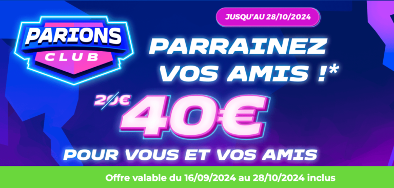 Parrainage Parions Sport En Ligne 2024