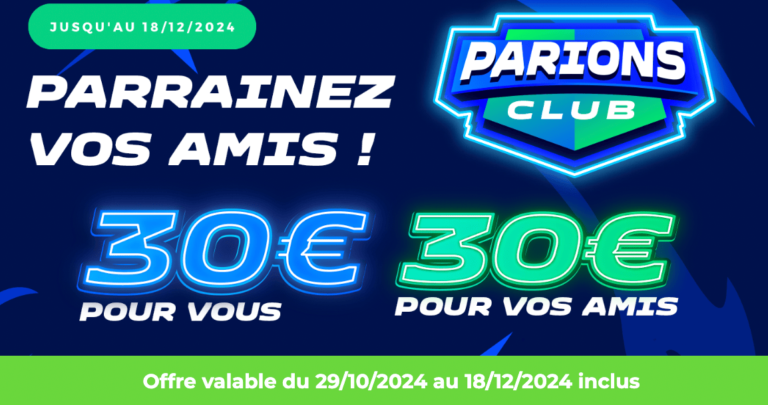 bonus parrainge Parions Sport En Ligne