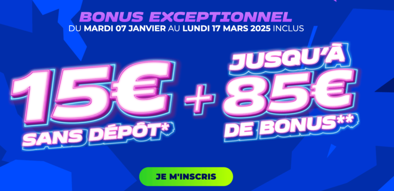 bonus Parions Sport sans dépôt 2025